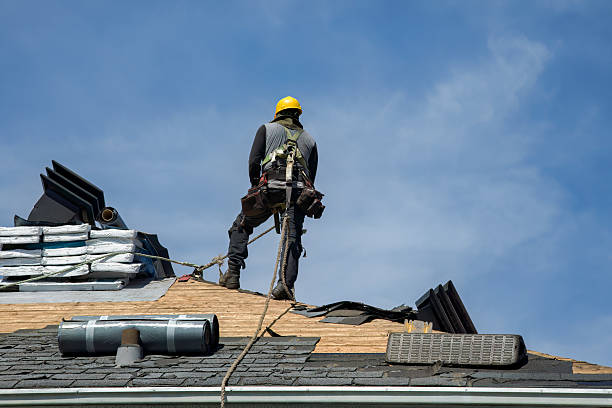 Professional Storm Damage Roof Repair technician working in Palm Springs, CA